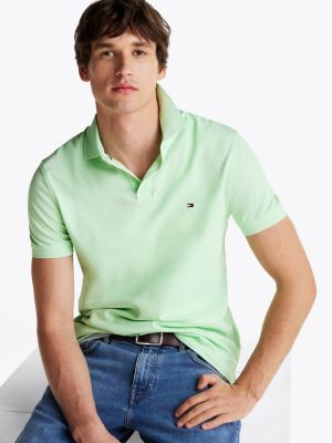 green 1985 collection regular fit polo shirt for men tommy hilfiger