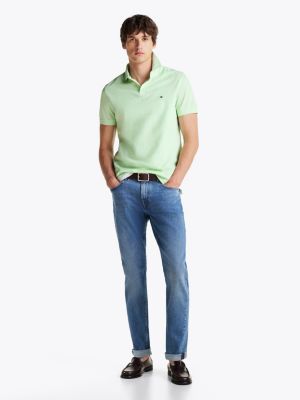 green 1985 collection regular fit polo shirt for men tommy hilfiger