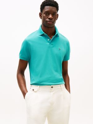 blue 1985 regular fit polo shirt for men tommy hilfiger