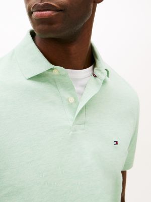 green 1985 collection regular fit polo shirt for men tommy hilfiger