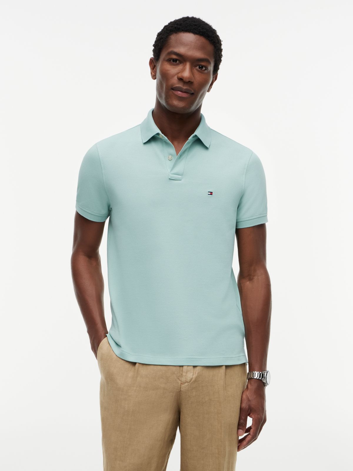 1985 Regular Fit Pique Polo Shirt — Green