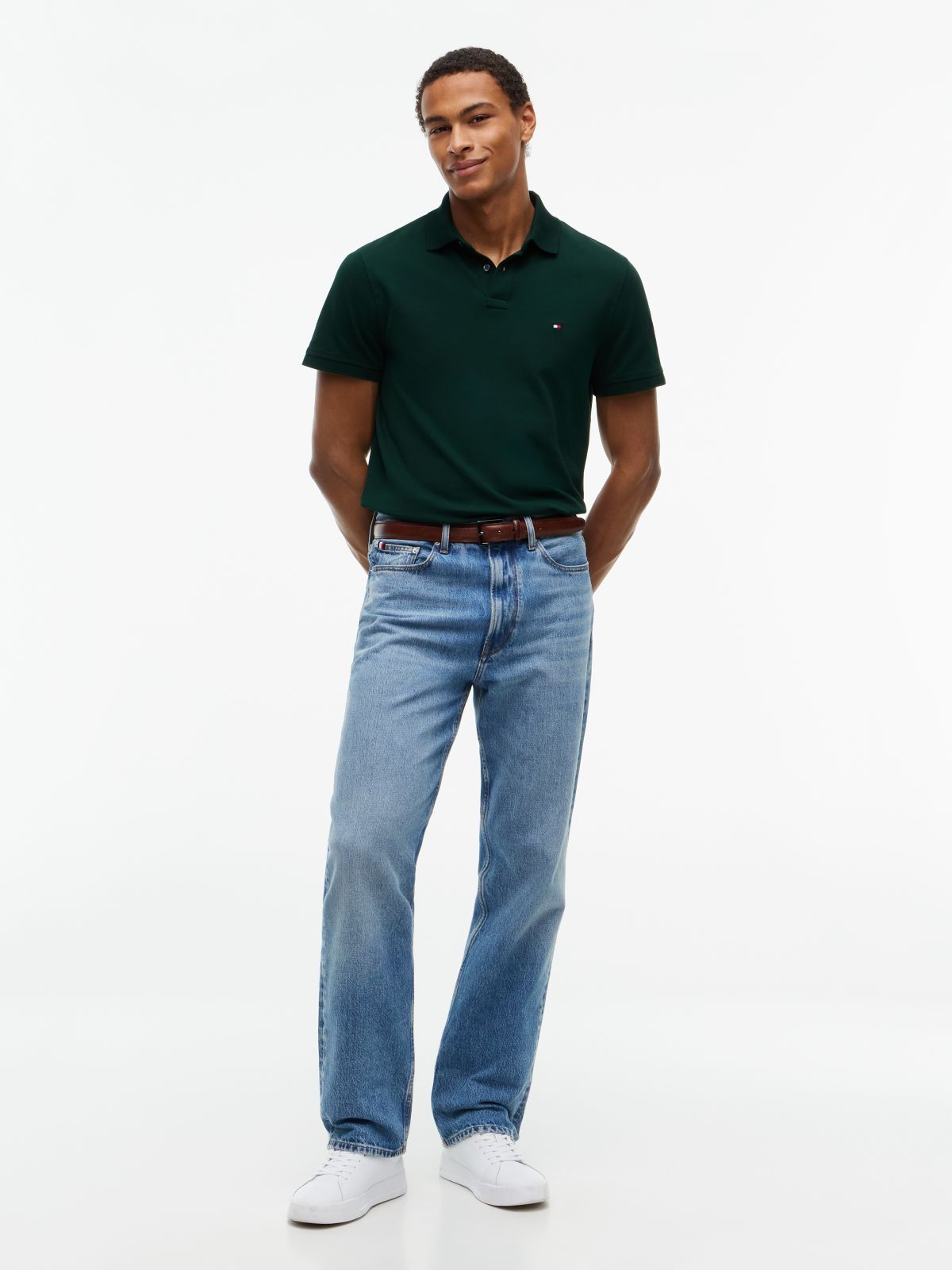 1985 Regular Fit Pique Polo Shirt — Green