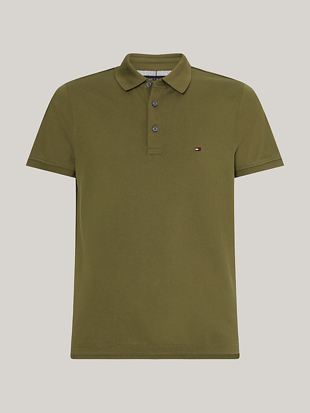 green 1985 collection regular fit polo for men tommy hilfiger