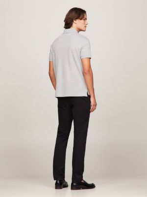 grey 1985 regular fit polo shirt for men tommy hilfiger