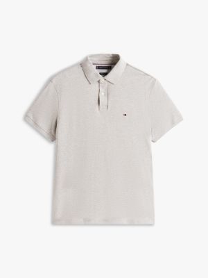 grey 1985 regular fit polo shirt for men tommy hilfiger