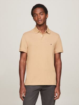 Tommy Hilfiger Camisa polo masculina de modelagem regular, Via Láctea, P :  : Moda