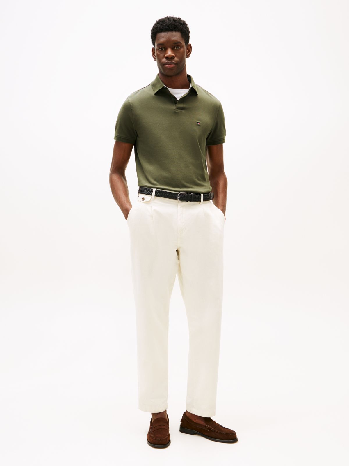1985 Regular Fit Pique Polo Shirt — Green
