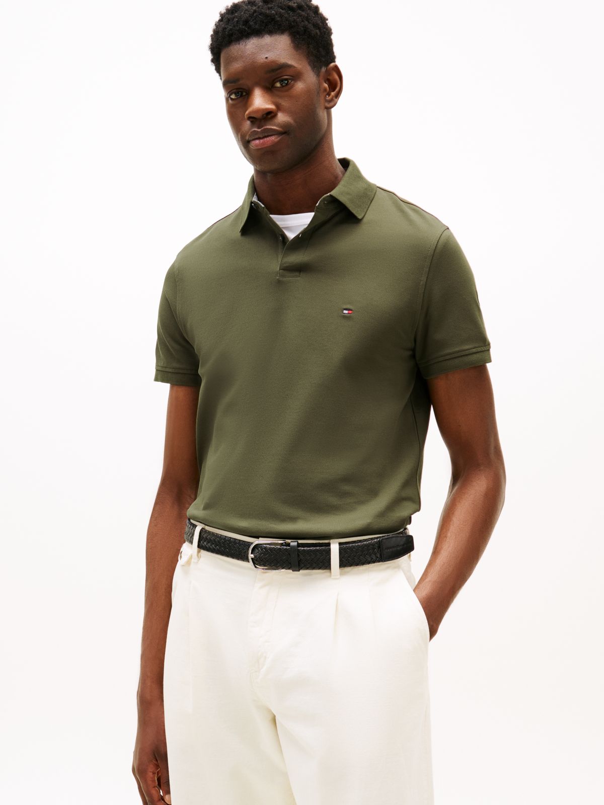 1985 Regular Fit Pique Polo Shirt — Green
