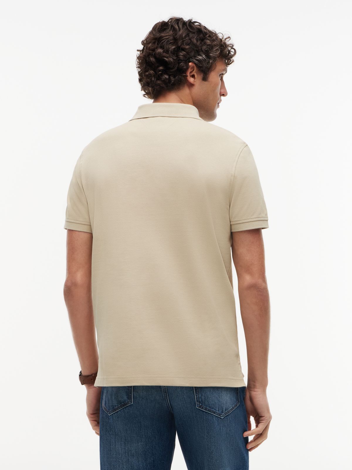 1985 Regular Fit Pique Polo Shirt — Beige