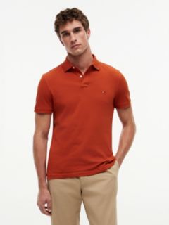1985 Regular Fit Pique Polo Shirt — Orange 1