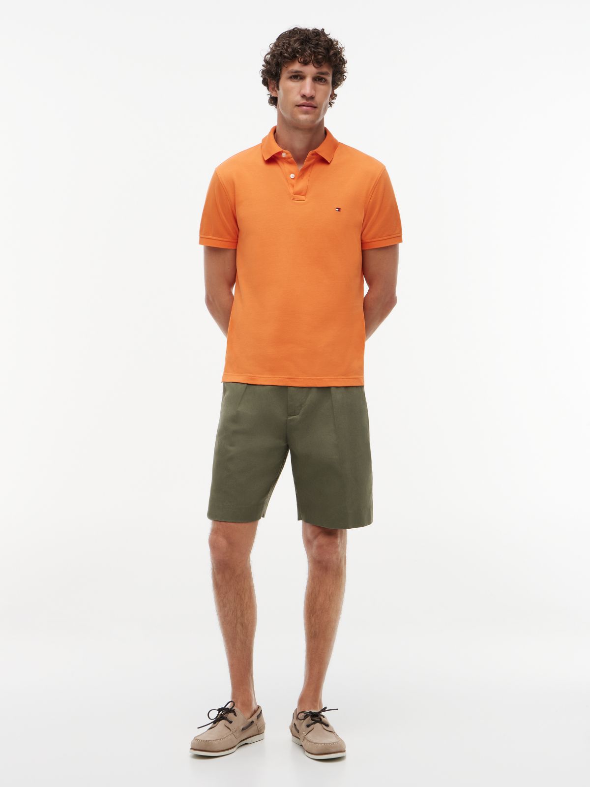 1985 Regular Fit Pique Polo Shirt — Orange