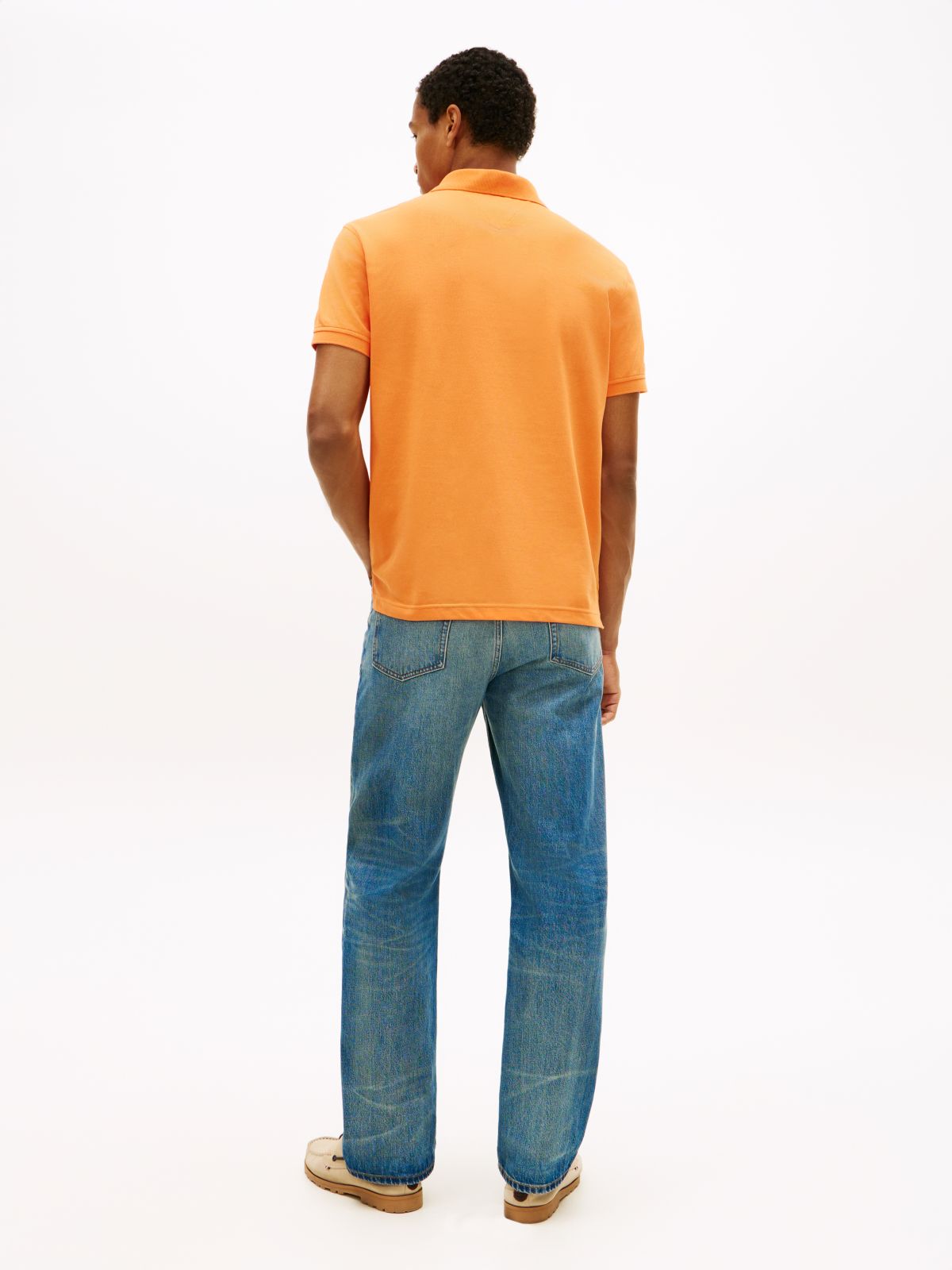 1985 Regular Fit Pique Polo Shirt — Orange