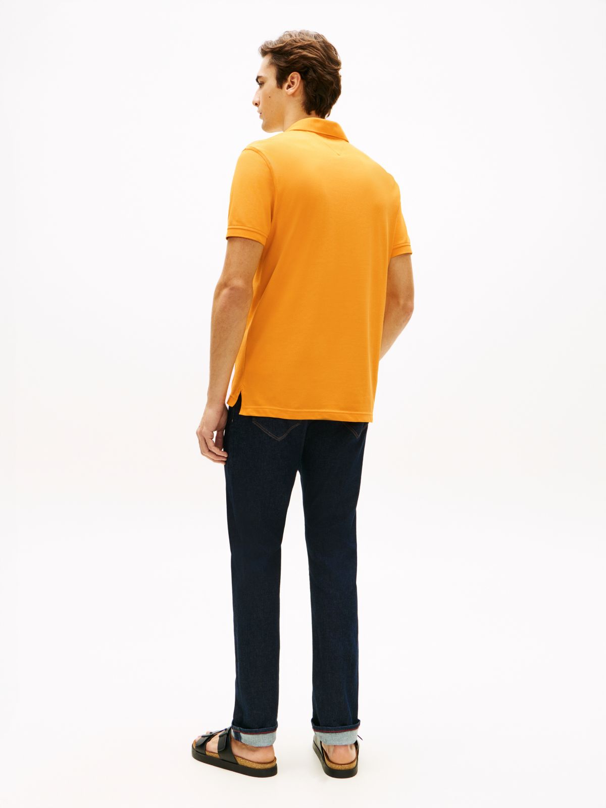 1985 Regular Fit Pique Polo Shirt — Orange