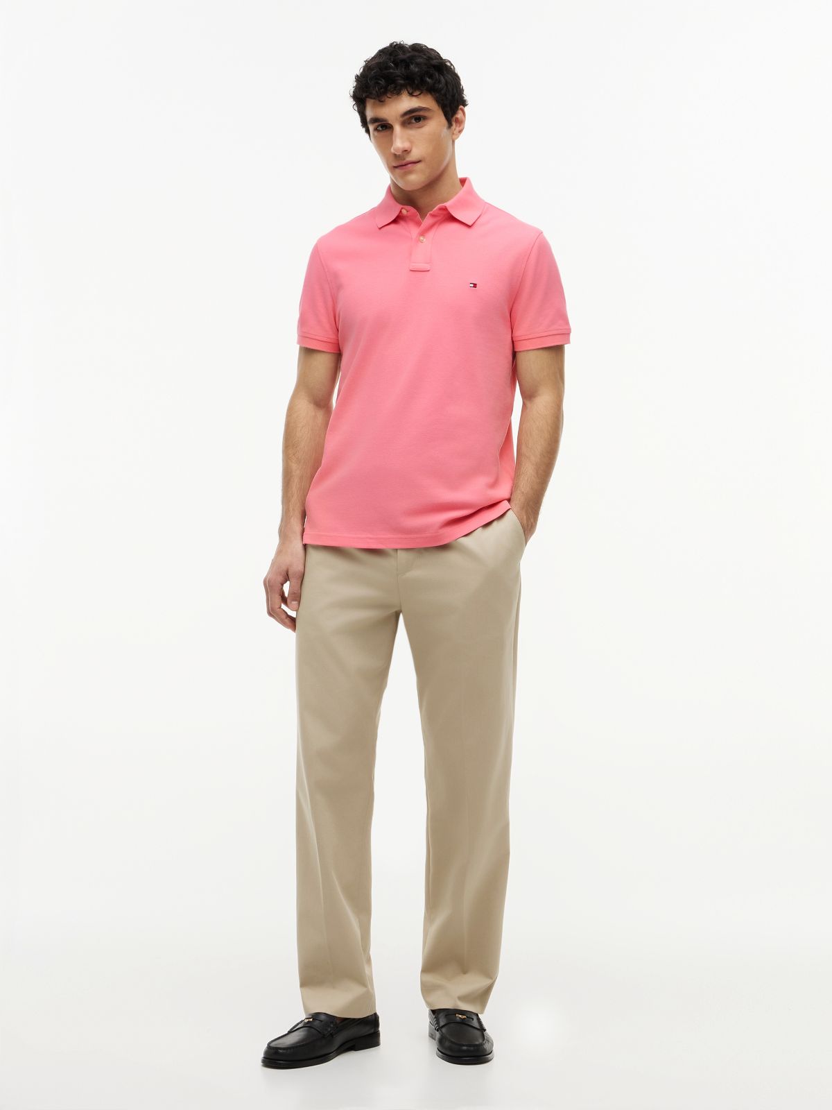 1985 Regular Fit Pique Polo Shirt — Pink