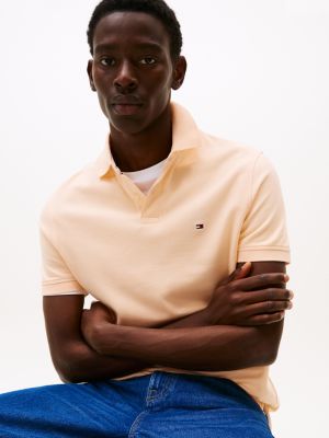 pink 1985 regular fit polo shirt for men tommy hilfiger
