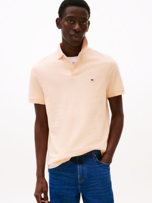 pink regular fit polo uit de 1985 collection voor heren - tommy hilfiger