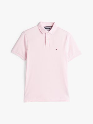 pink 1985 collection regular fit polo shirt for men tommy hilfiger