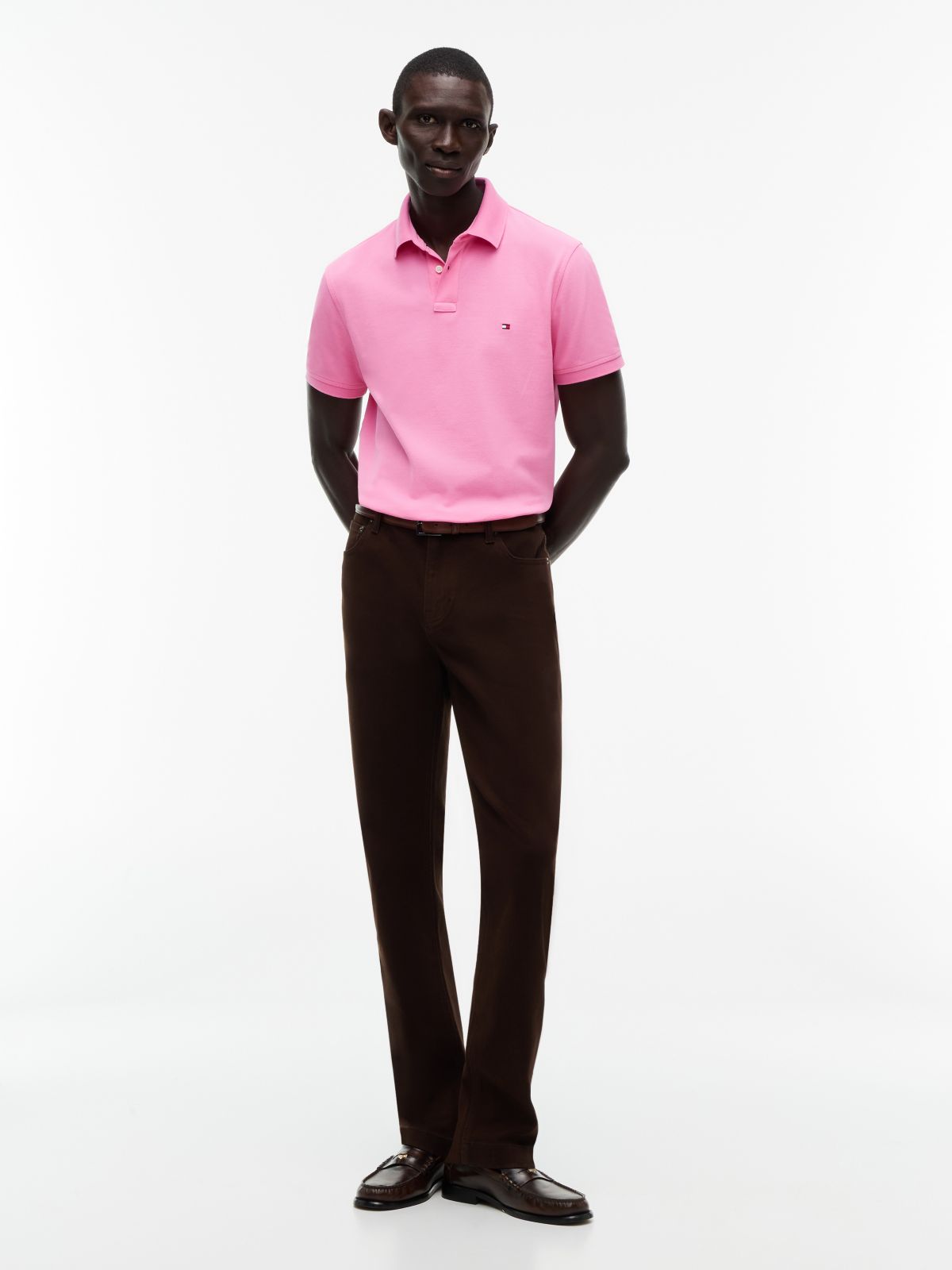 1985 Regular Fit Pique Polo Shirt — Pink