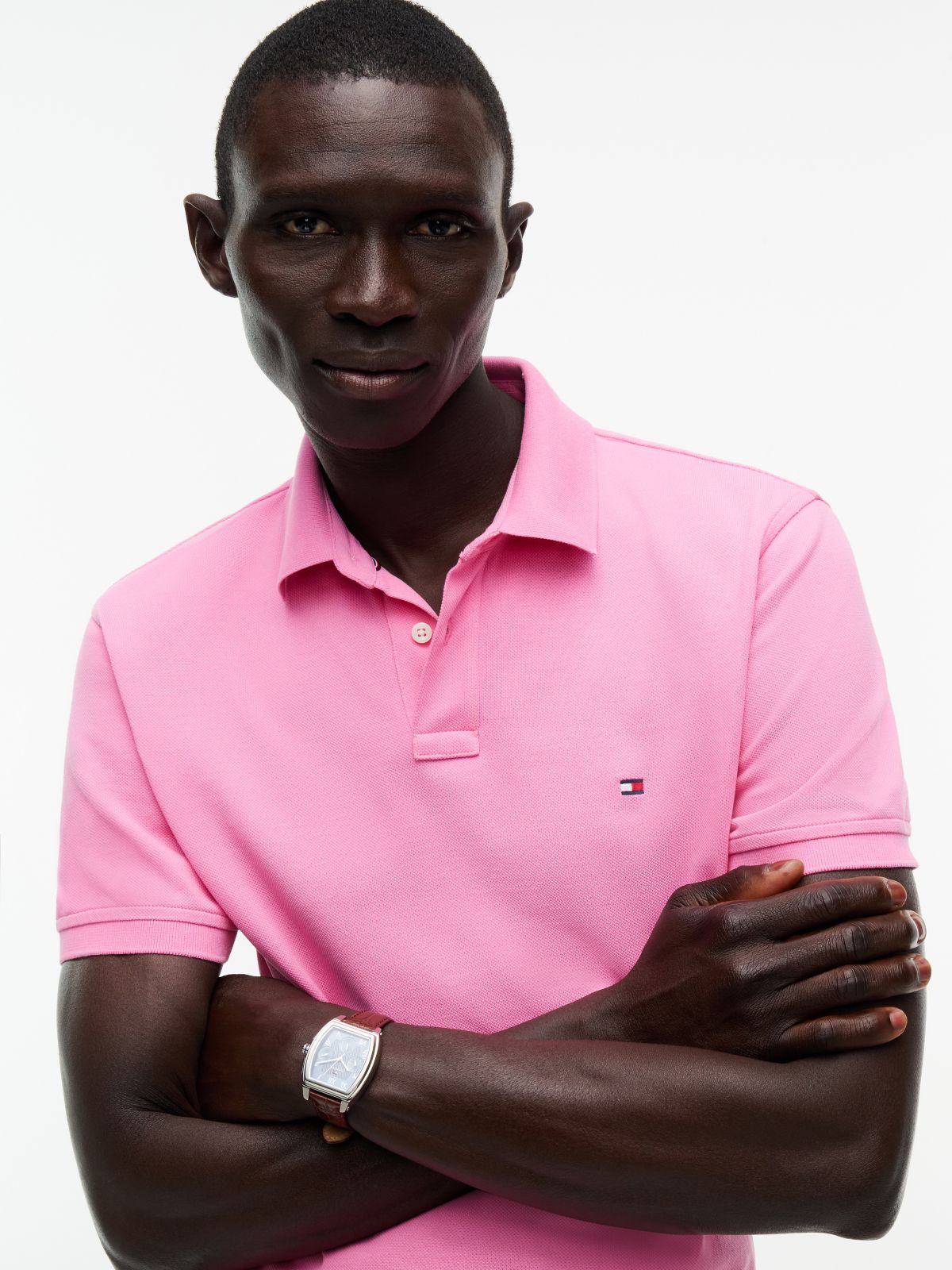 1985 Regular Fit Pique Polo Shirt — Pink