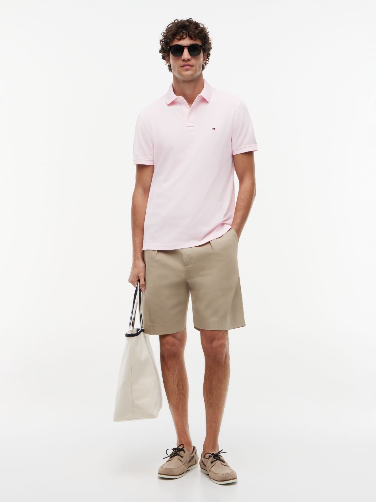 1985 Regular Fit Pique Polo Shirt — Pink
