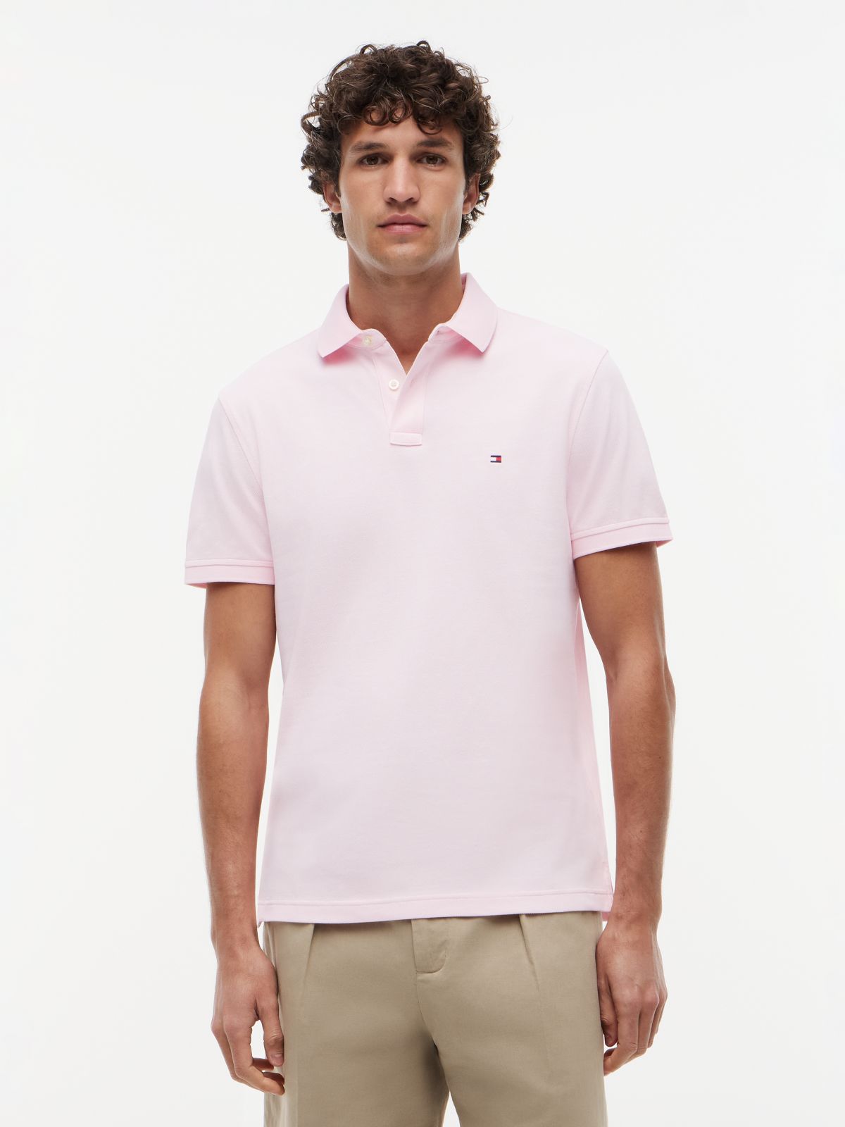 1985 Regular Fit Pique Polo Shirt — Pink