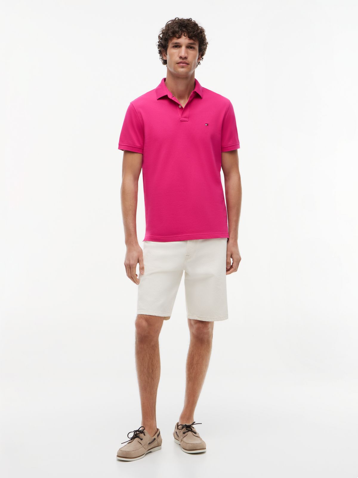 1985 Regular Fit Pique Polo Shirt — Pink