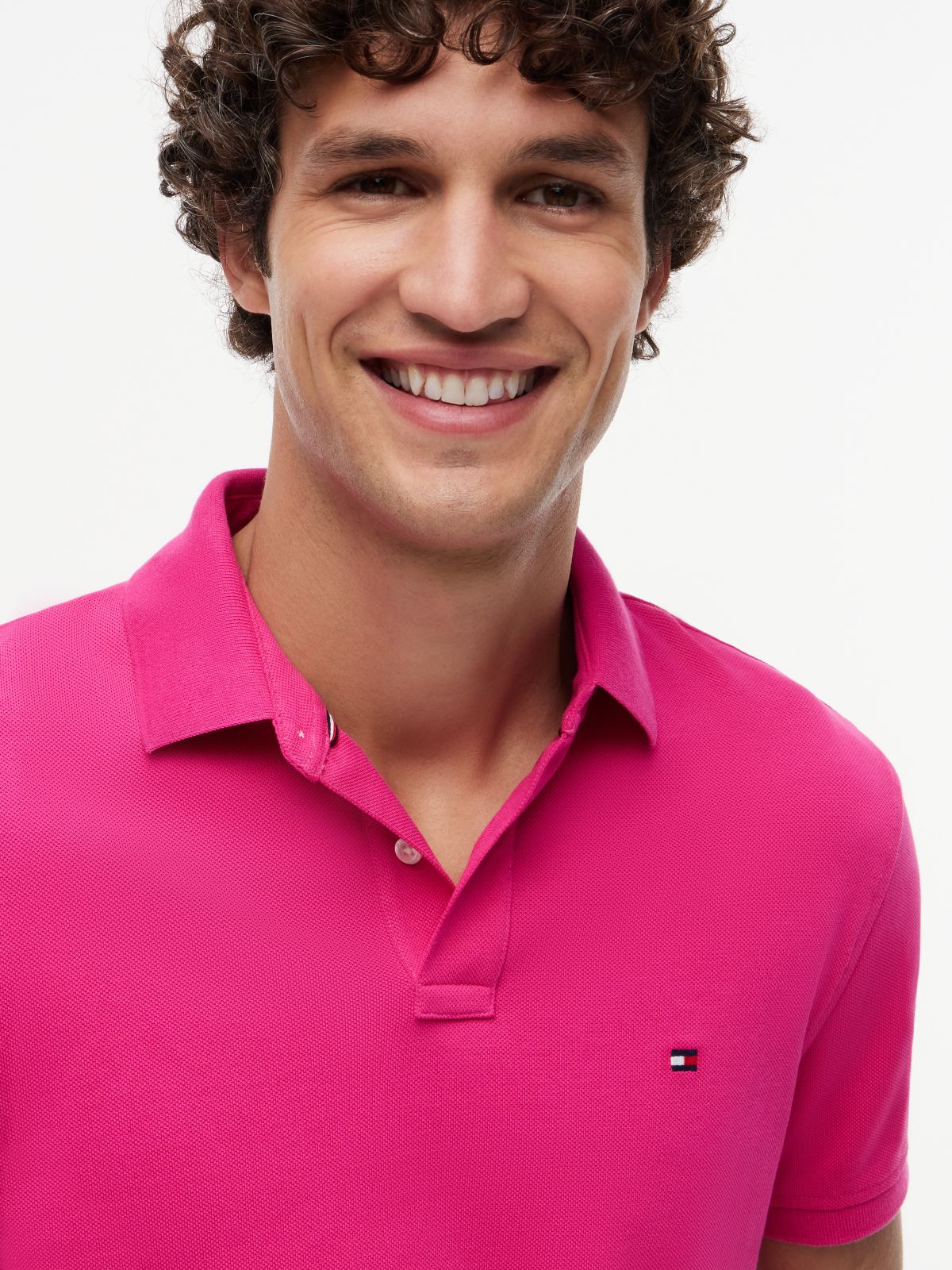 1985 Regular Fit Pique Polo Shirt — Pink