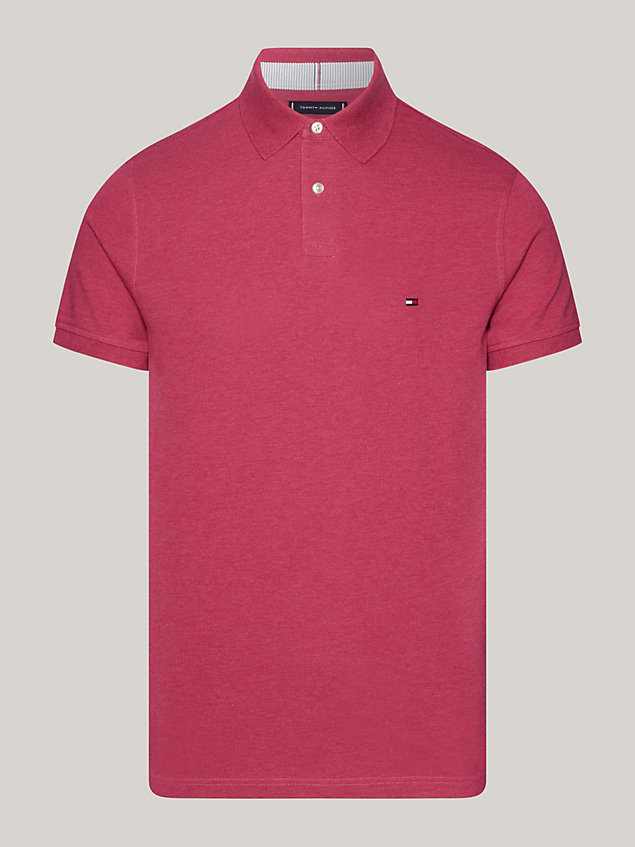 pink 1985 collection regular fit polo for men tommy hilfiger