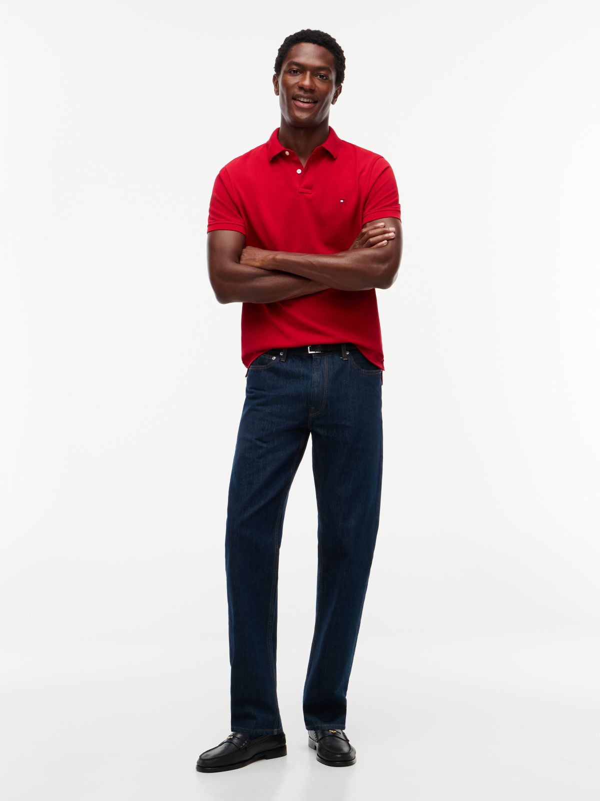 1985 Regular Fit Pique Polo Shirt — Red