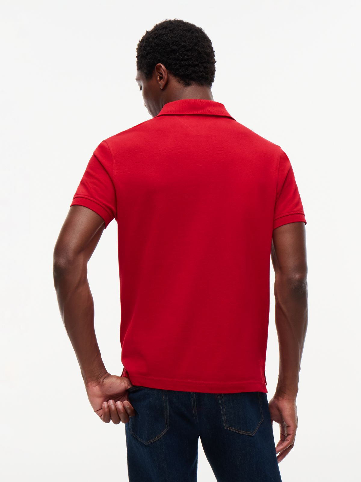 1985 Regular Fit Pique Polo Shirt — Red