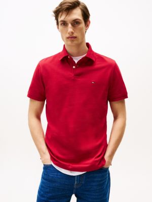 polo 1985 collection de corte regular red de hombres tommy hilfiger