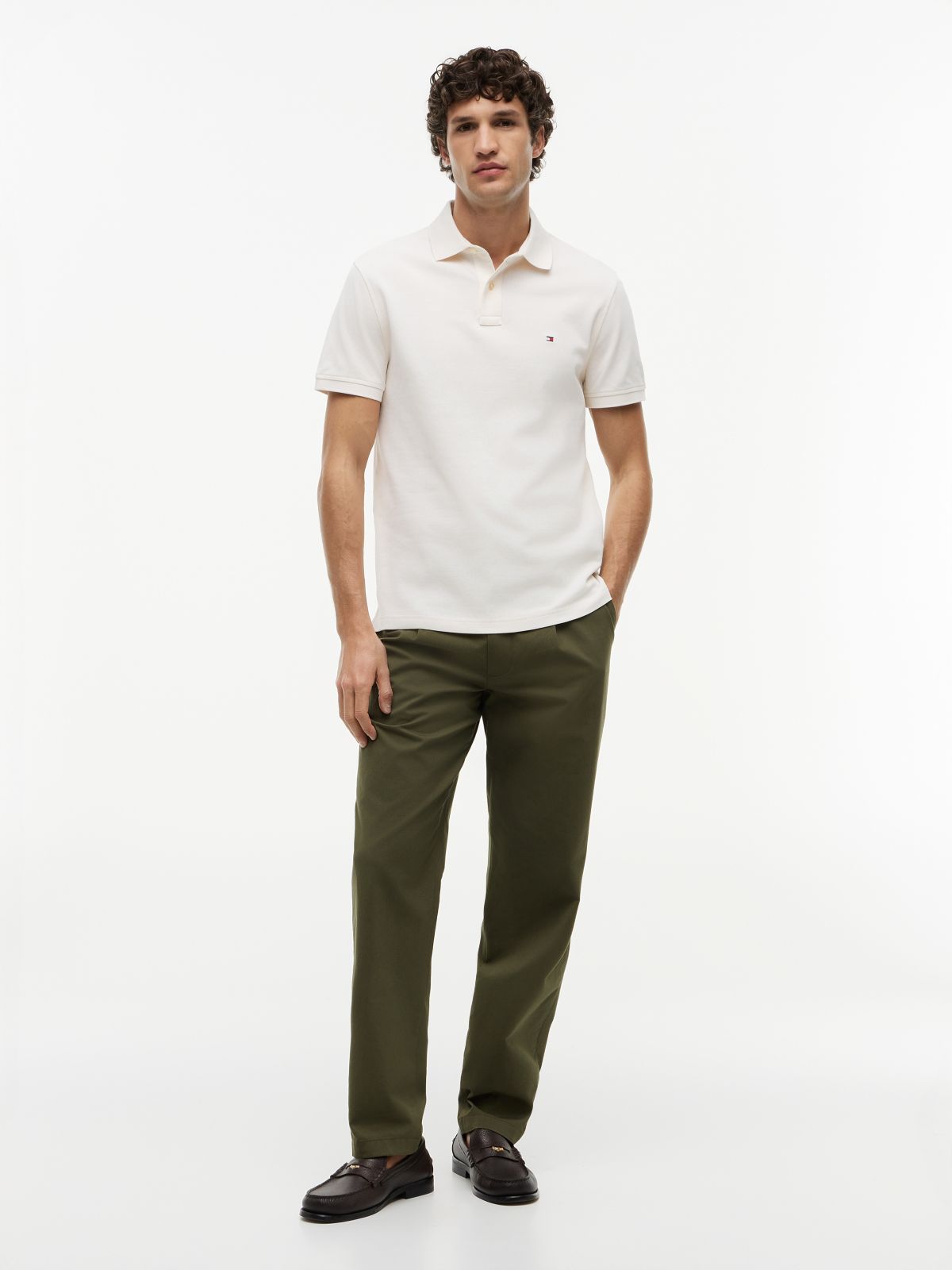 1985 Regular Fit Pique Polo Shirt — Beige