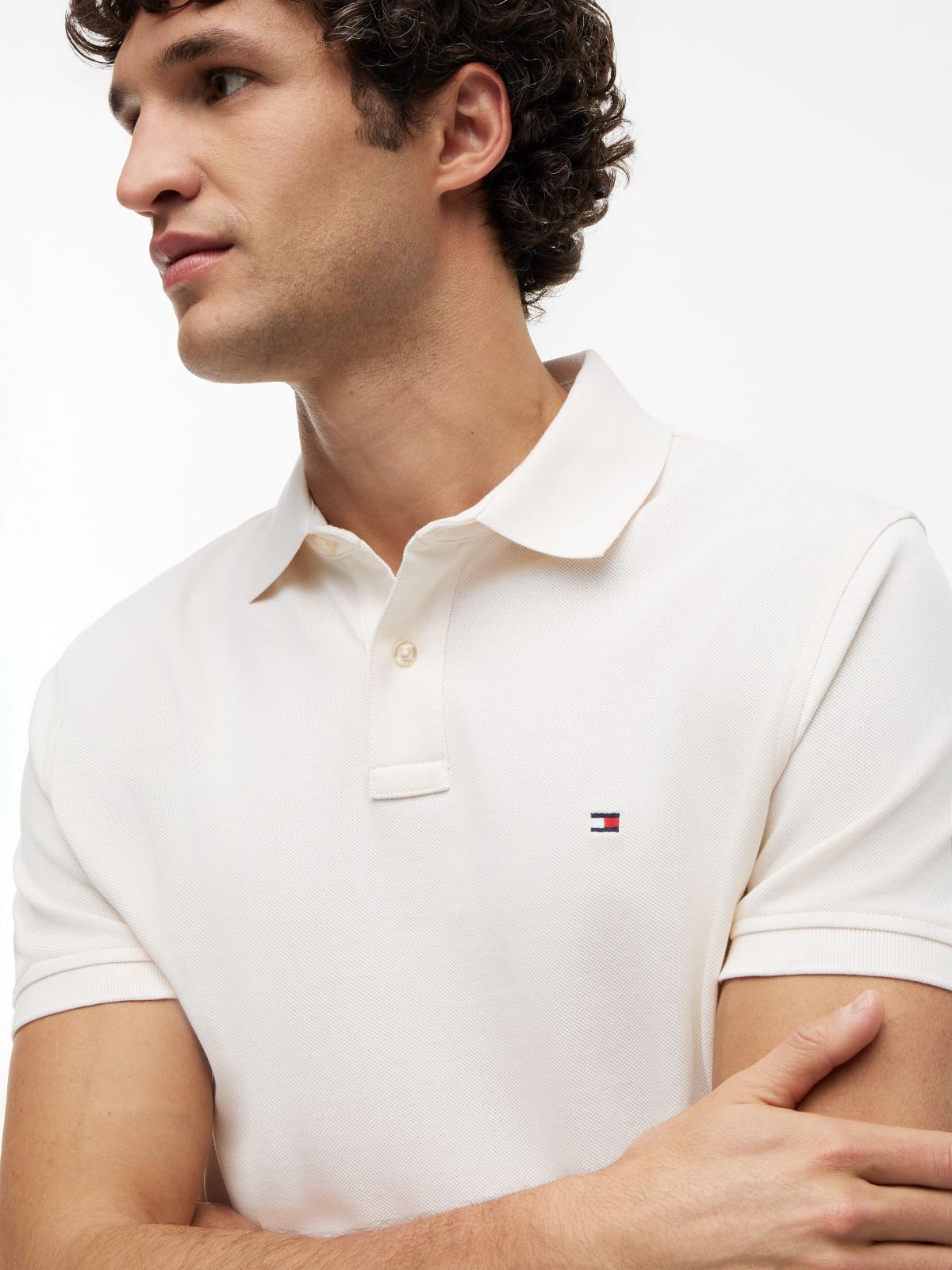 1985 Regular Fit Pique Polo Shirt — Beige