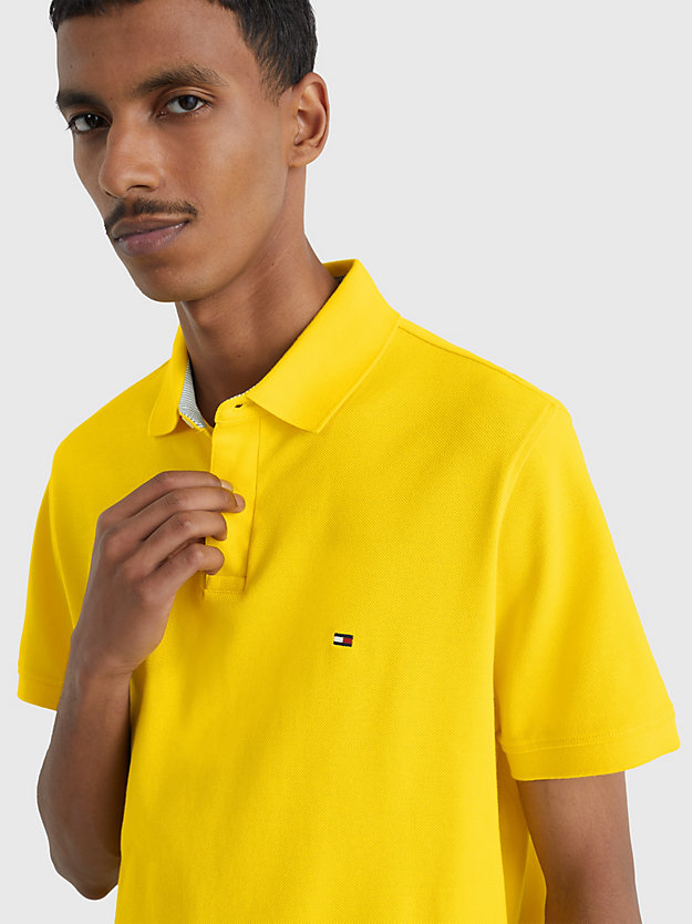 VIVID YELLOW 1985 Collection Regular Fit Pique Polo for men TOMMY HILFIGER