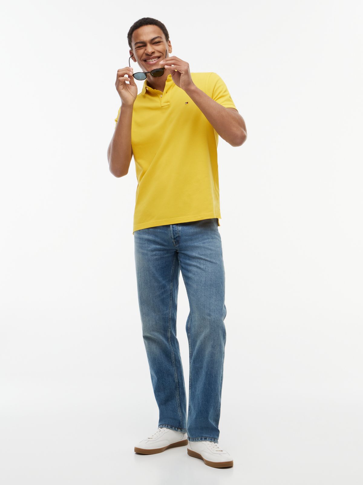 1985 Regular Fit Pique Polo Shirt — Yellow