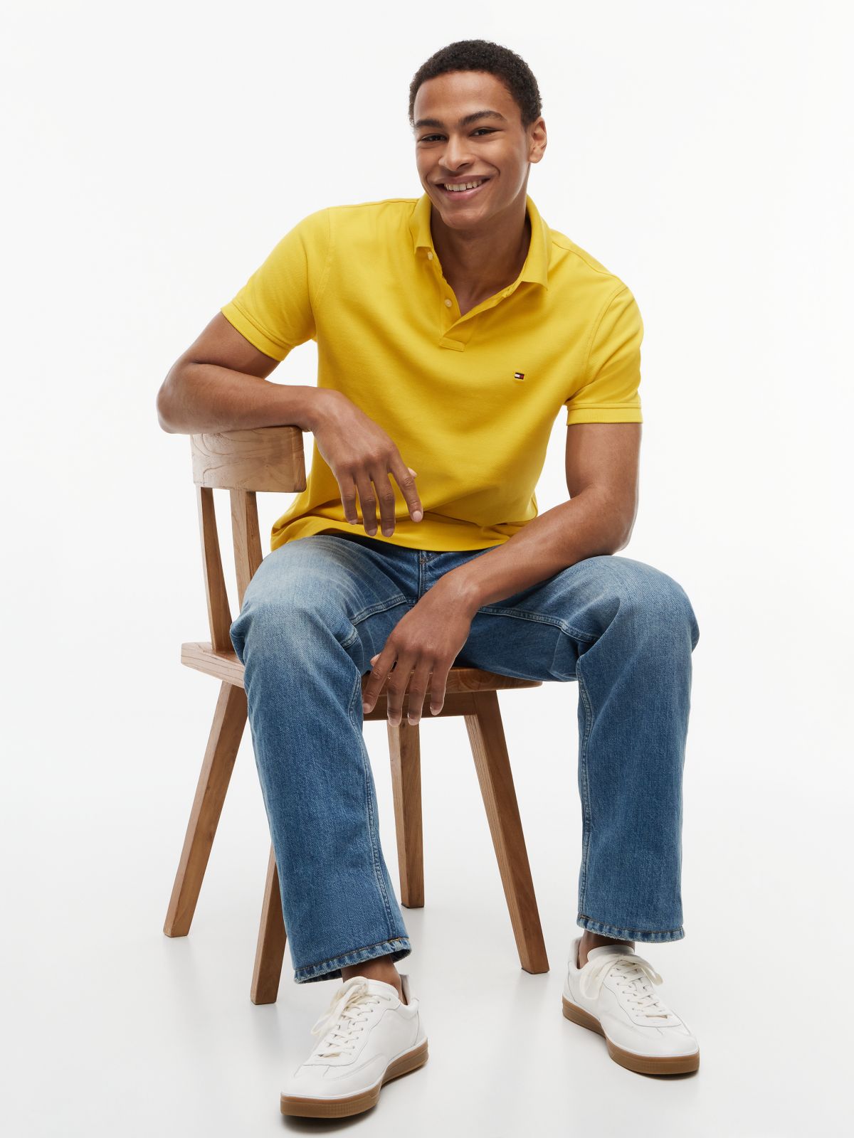 1985 Regular Fit Pique Polo Shirt — Yellow