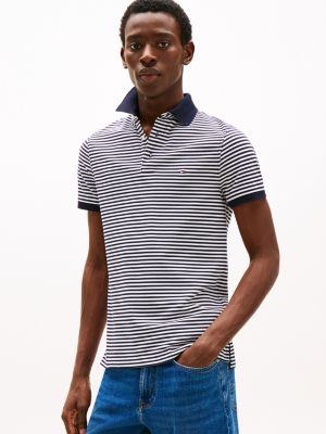 multi 1985 collection slim fit polo shirt for men tommy hilfiger