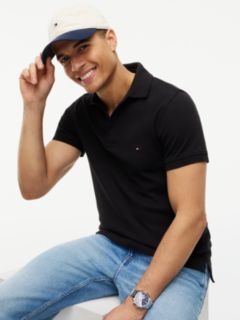 1985 Slim Fit Pique Polo Shirt — Black 3