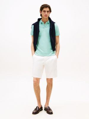 polo 1985 collection de corte slim azul de hombres tommy hilfiger