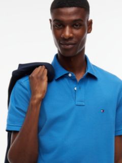 1985 Slim Fit Pique Polo Shirt — Blue 3