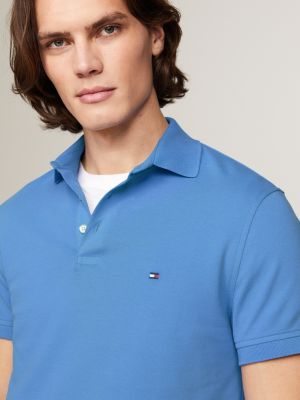 blau 1985 collection slim fit poloshirt für herren - tommy hilfiger