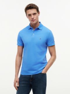 1985 Slim Fit Pique Polo Shirt — Blue 1