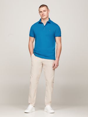 blue 1985 collection slim polo shirt for men tommy hilfiger