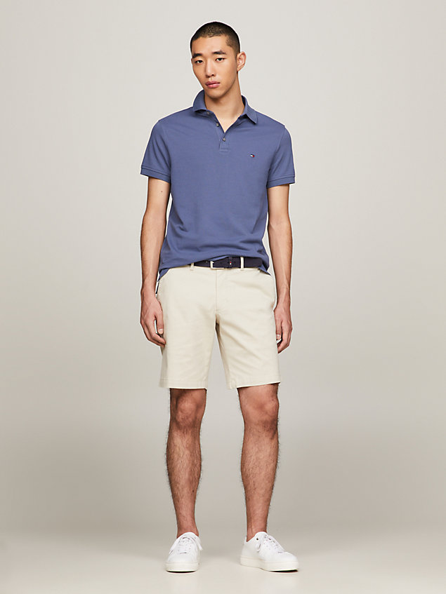blue 1985 collection slim fit polo for men tommy hilfiger