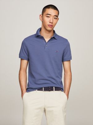 | Long Polo | Tommy Sleeve Hilfiger Collection Blue Slim 1985