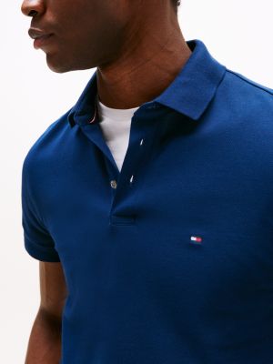 blau 1985 collection slim fit poloshirt für herren - tommy hilfiger