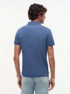 1985 Slim Fit Pique Polo Shirt — Blue 4