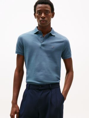 polo ajusté 1985 collection blue pour hommes tommy hilfiger