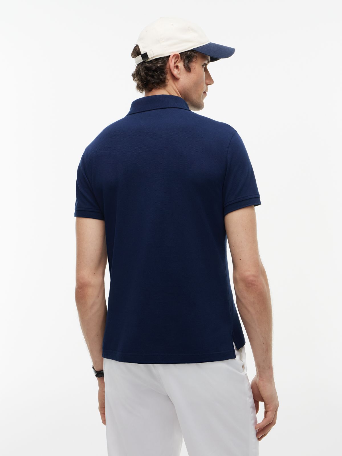 1985 Slim Fit Pique Polo Shirt — Blue
