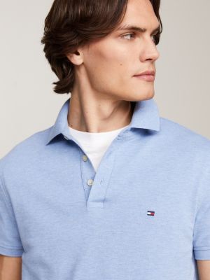 polo de corte slim 1985 collection azul de hombres tommy hilfiger